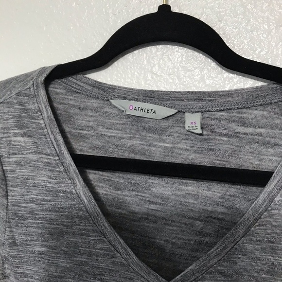 Athleta V Neck Long Sleeve Elastic Waist T112 - Picture 3 of 6